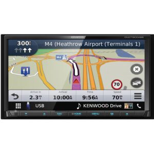 Kenwood DNX7190DABS - 7.0" Touch Screen CD DVD Garmin Navigation Bluetooth DAB+ Apple CarPlay Android Auto