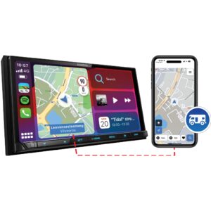 Kenwood DMX8021DABCAMPER + Sygic GPS Navigation with Caravan Routing App Subscription Camper Motorhome Wireless Android Auto & Apple CarPlay WIFI